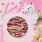 Zet hem in een bacon. papieren bordje (Feest)