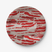 Zet hem in een bacon. papieren bordje (Voorkant)