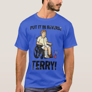 Zet het in omgekeerde terry familie t-shirt