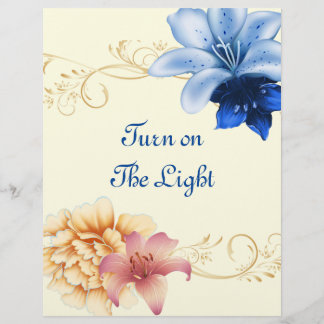 Zet het licht gepersonaliseerde papier aan