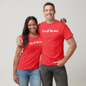 zet het nieuws uit. t-shirt (Unisex)