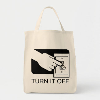 Zet het uit tote bag