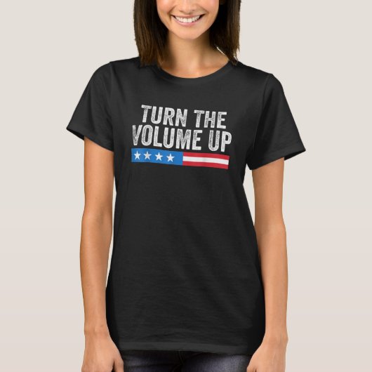 Zet het volume harder t-shirt (Voorkant)