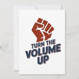Zet het volume harder Zohran NYC Major Democraat Notitiekaartje