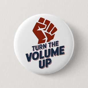 Zet het volume hoger Zohran NYC Major Democraat Ronde Button 5,7 Cm