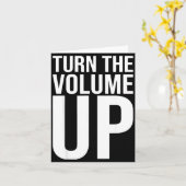 Zet Het Volume Omhoog Voor Mannen Vrouwen  Kaart (Gele Bloem)