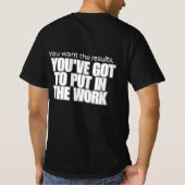 Zet in het werk t-shirt (Achterkant)