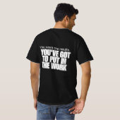 Zet in het werk t-shirt (Achterkant volledig)
