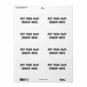 Zet je eigen ontwerp etiket (Full Sheet)