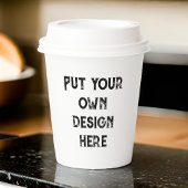 Zet je eigen ontwerp papieren bekers