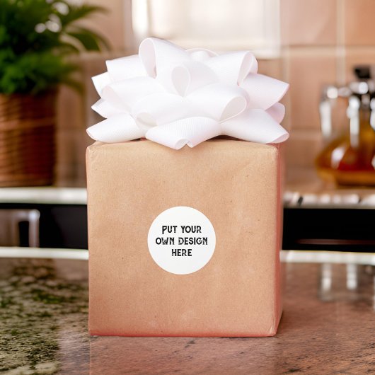 Zet je eigen ontwerp ronde sticker