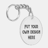 Zet je eigen ontwerp sleutelhanger (Voorkant Links)