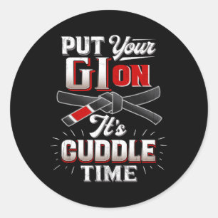 Zet je Gi op Martial Arts Life Karate Judo Jujit Ronde Sticker