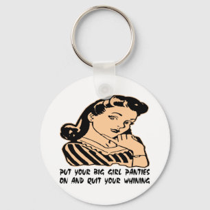 Zet je grote meisjespantsertjes aan en stop met je sleutelhanger