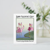 Zet je voet op Valentijnsdag Feestdagenkaart (Staand voorkant)