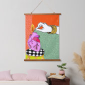 Zet mijn hart in brand hangend wandkleed (Slaapkamer)