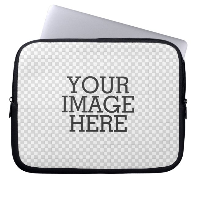 Zet uw eigen Afbeelding hier één eenvoudige stap Laptop Sleeve (Voorkant)