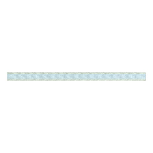 Zeta Chevron Stripe in Green and Aqua Grosgrain Lint (Voorkant)