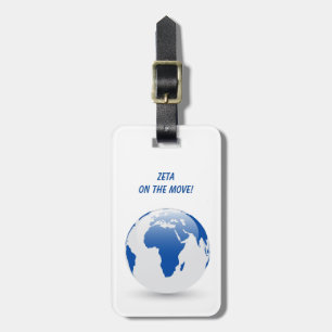 Zeta Phi Beta Bagage Label