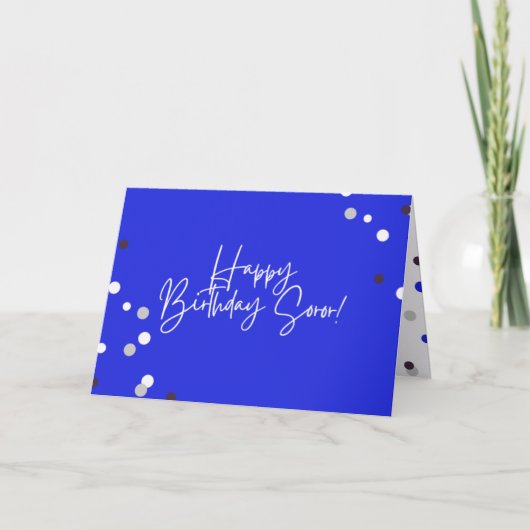 Zeta Phi Beta Birthday Card Kaart (Voorkant)