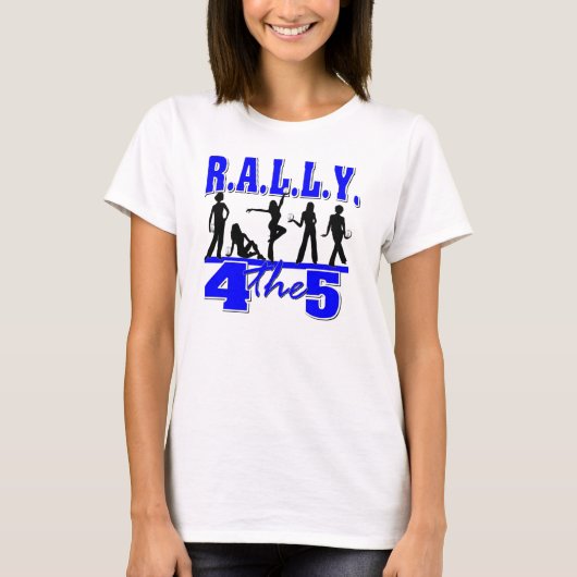 Zeta Phi Beta - Rally4the5 T-shirt (Voorkant)