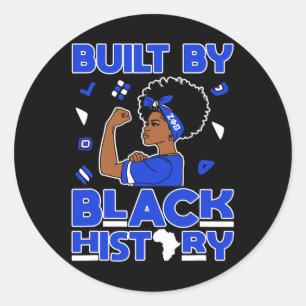 Zeta Phi Beta Sorority Black Queen Pride Melanin A Ronde Sticker
