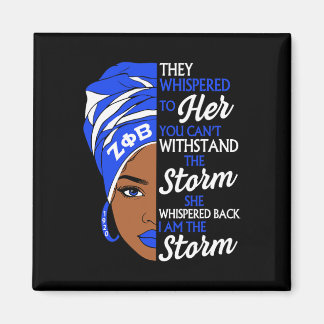 Zeta Phi Beta Sorority Black Women Pride Melanin A Magneet