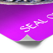 ZETEL VAN DE KNIGHTS-paarse TEMPLAR Poster (Hoek)