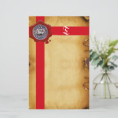 ZETEL VAN DE KNIGHTS TEMPLAR, Monogram PLAATS Briefpapier (Staand voorkant)