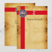 ZETEL VAN DE KNIGHTS TEMPLAR, Monogram PLAATS Kaart (Voorkant / Achterkant)