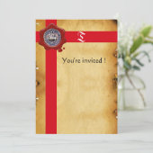 ZETEL VAN DE KNIGHTS-TEMPLAR, Monogram rode was Kaart (Staand voorkant)