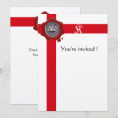 ZETEL VAN DE KNIGHTS-TEMPLAR, Monogram rode was, s Kaart (Voorkant / Achterkant)