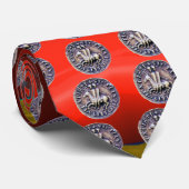 ZETEL VAN DE KNIGHTS TEMPLAR rood Stropdas (Opgerold)