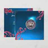 ZETEL VAN DE KNIGHTS TEMPLAR Sapphire blue Kaart (Voorkant / Achterkant)