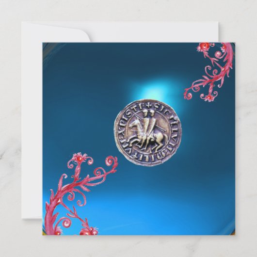 ZETEL VAN DE KNIGHTS TEMPLAR Sapphire blue Kaart (Voorkant)