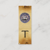 ZETEL VAN HET PLAATS VAN KNIGHTS TEMPLAR MONOGRAM MINI VISITEKAARTJE (Achterkant)