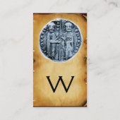 ZETEL VAN HET PLAATS VAN KNIGHTS TEMPLAR MONOGRAM VISITEKAARTJE (Achterkant)