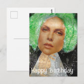 Zetti Vrouw Collage Gelukkige Verjaardag Briefkaart (Voorkant / Achterkant)