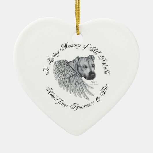 Zeus angel keramisch ornament (Voorkant)