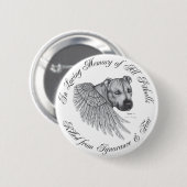 Zeus angel ronde button 5,7 cm (Voorkant /achterkant)