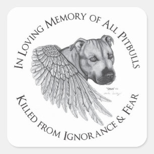 Zeus angel vierkante sticker