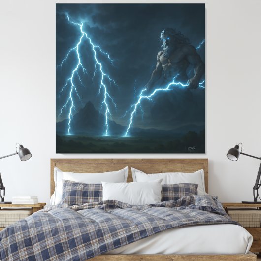 ZEUS CANVAS AFDRUK (Insitu (Slaapkamer))