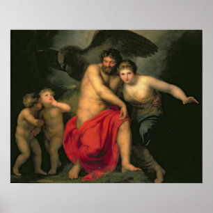 Zeus en Hera op de berg Ida, 1775 Poster