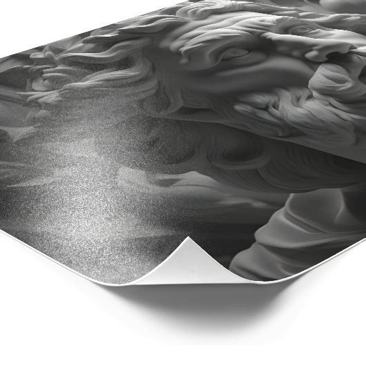 Zeus god foto afdruk (Hoek)