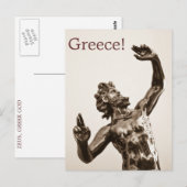 Zeus, Griekse god Briefkaart (Voorkant / Achterkant)