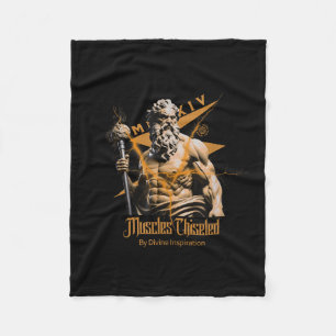 Zeus Griekse Goden Donder Mythologie Gym Fitness M Fleece Deken