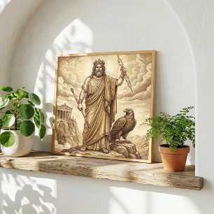 Zeus Griekse Mythologie Poster