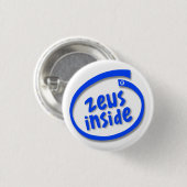 Zeus Inside Ronde Button 3,2 Cm (Voorkant /achterkant)