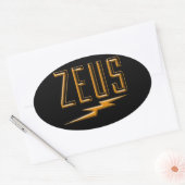 Zeus Ovale Sticker (Envelop)
