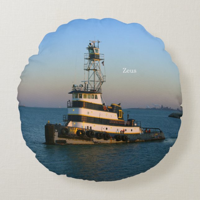 Zeus-ronde kussen (Voorkant)